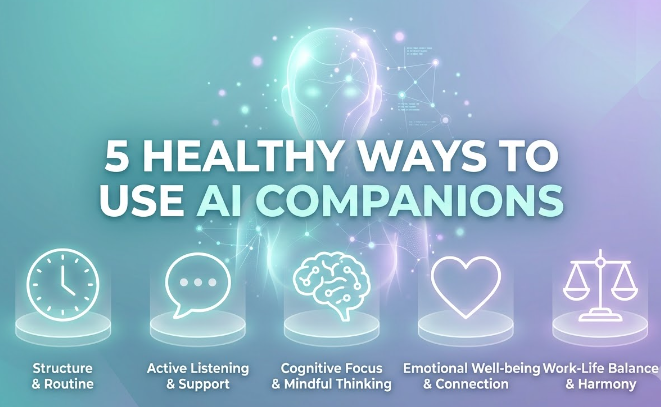 5 Healthy Ways to Use AI Companions in Daily Life